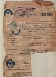 Пътен лист, септември 1923 г.