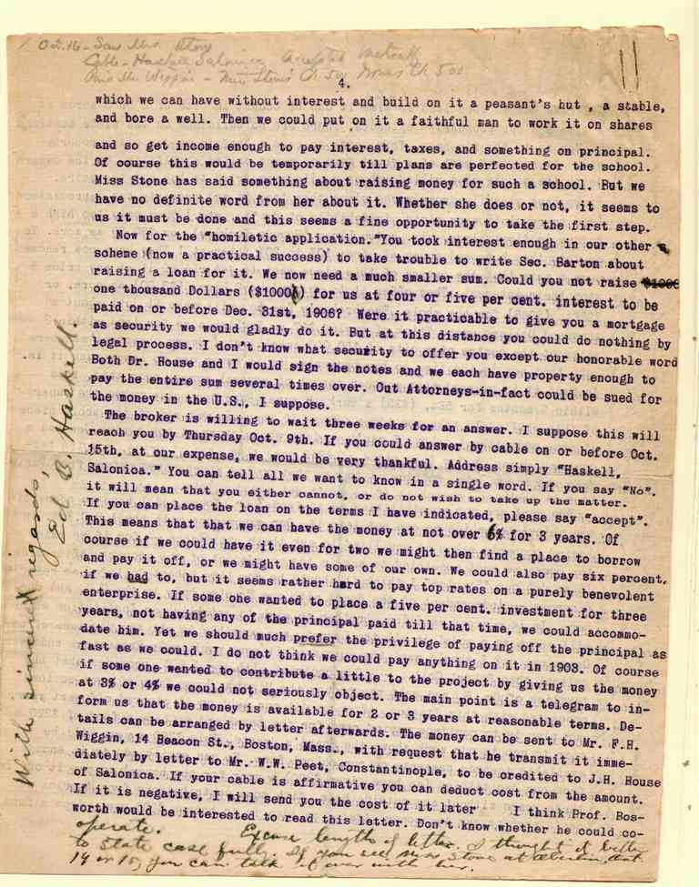 Haskell to Metcalf 25.09.1902 4