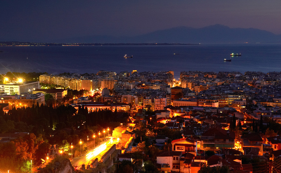 Thessaloniki at night
