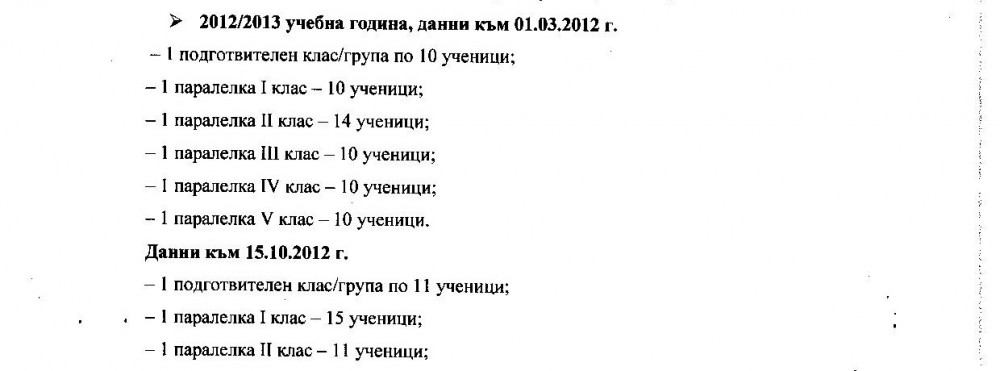 Учебната 2012/2013 година