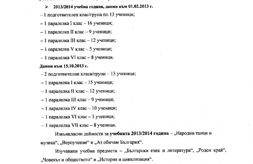 Учебната 2013/2014 година